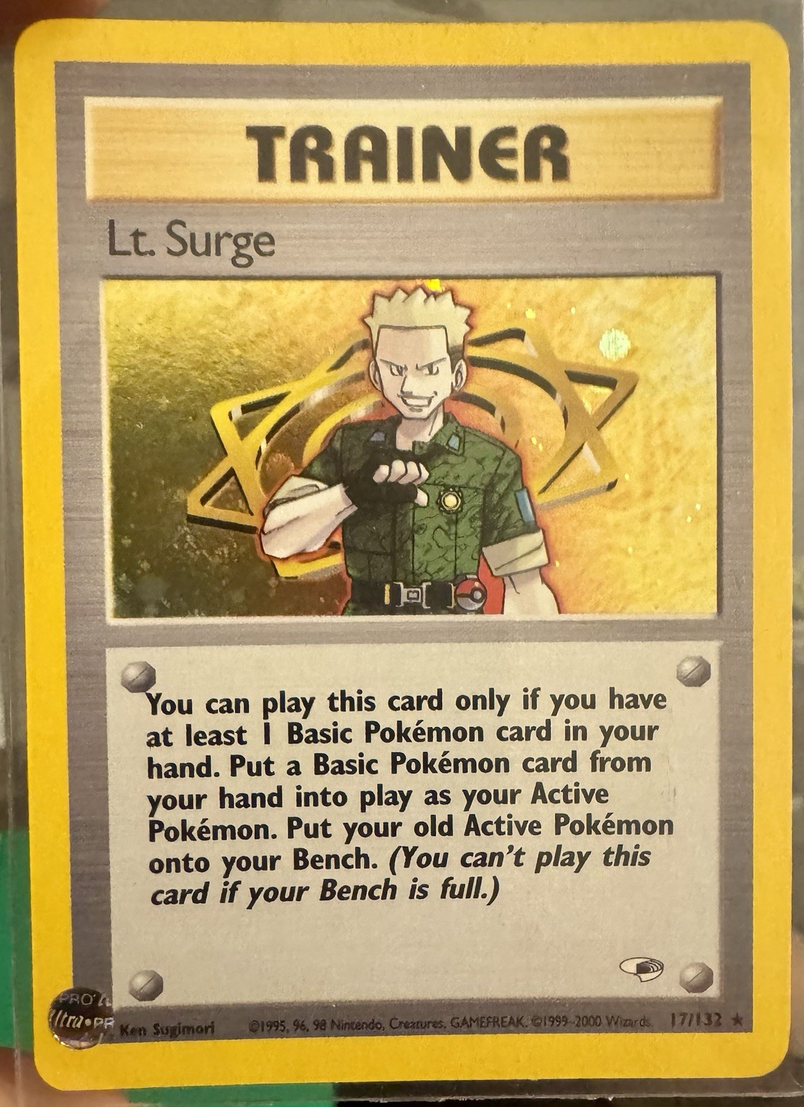 Lt. Surge (17) - Gym Heroes 017/132 Pokemon Card NM