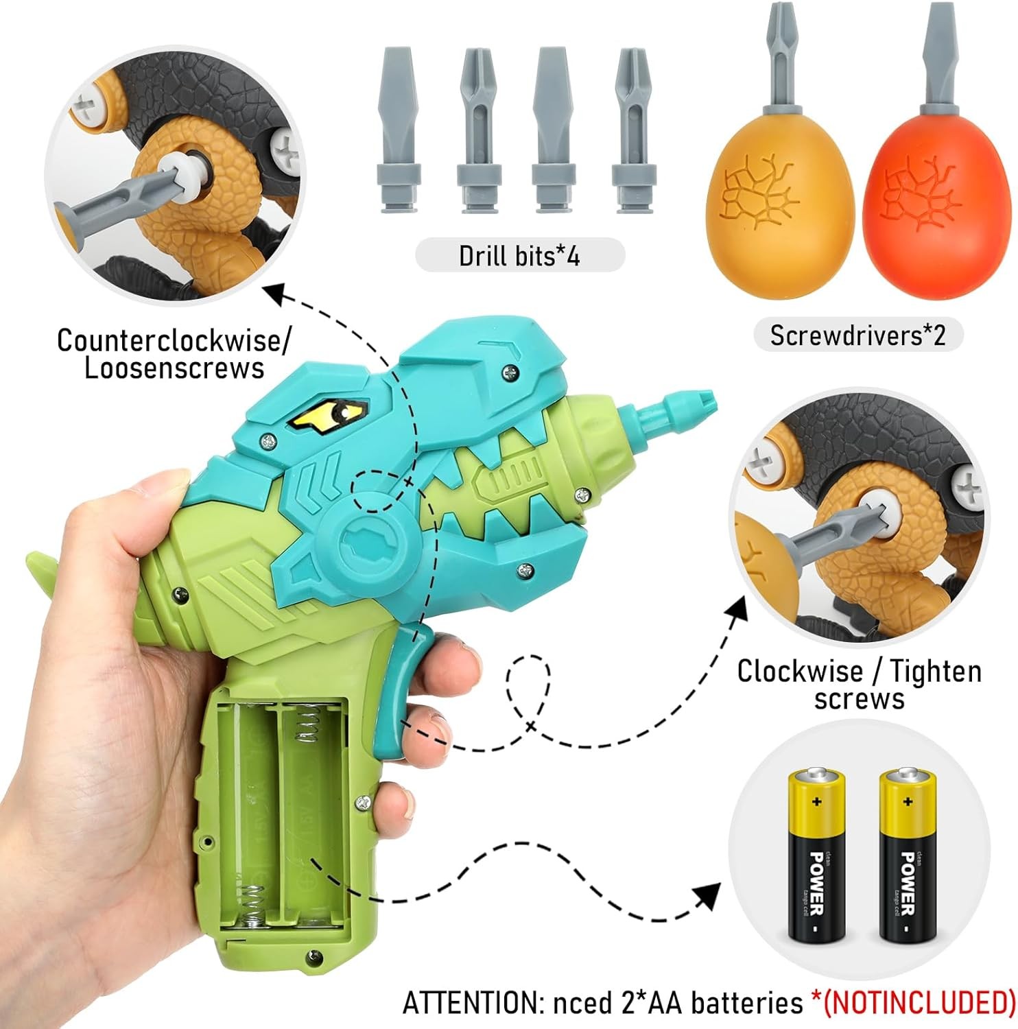 Dinosaur Toys for 3, 4, 5, 6, 7, 8 Year Old Boys, Kids Take Apart with... 