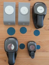 Lot of 5 EK Success Circle Paper Shapers / Locking Paper Punches