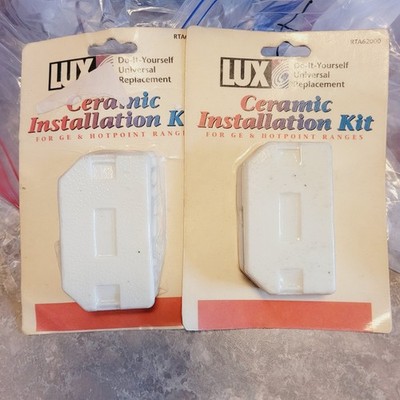 2 NIB LUX Ceramic Installation Kit For GE & Hotpoint Ranges RTA6-2000 Universal