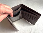 New KAISER Brown GENUINE LEATHER WALLET BI-FOLD  5.5" x  4" — photo 4