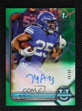 2021-22 Bowman U Chrome Prospect Green Refractor 49/99 Tyler Allgeier Auto 0c86
