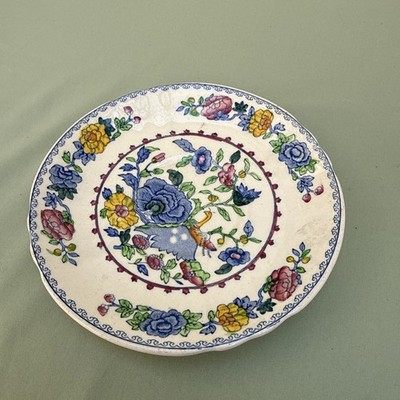 Vintage Freimaurer Eisenstein ''STRATHMORE'' Muster Untertasse 17 cm Durchmesser.    (B139)