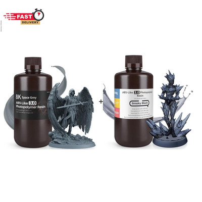 ELEGOO 8K Abs-Like Resin 3.0, Photopolymer Resin UV Curing 405Nm, Upgraded ABS 3