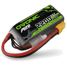 High-Efficiency 3S Lipo Battery 2200mAh 11.1V XT60 Connector for Drones & Helis