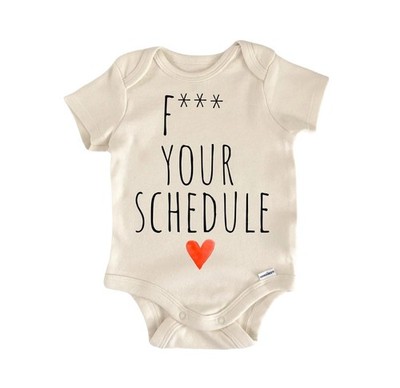 Schedule Ocd Newborn Baby Onesie  Bodysuit