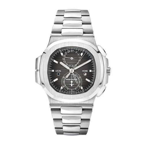 Patek Philippe Nautilus Watch 40MM Black Index Hour Markers Dial Stainless Steel
