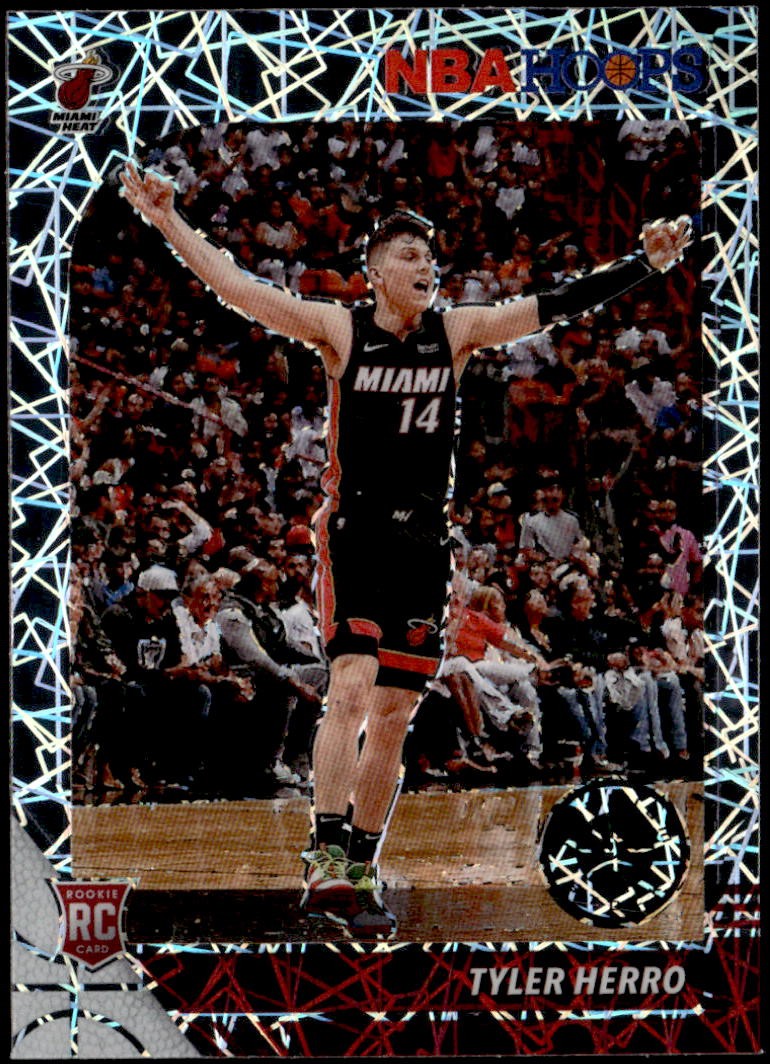 2019-20 Hoops Premium Stock #210 Tyler Herro Prizms Silver Laser Rookie E1