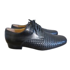 Werner Kern Como 28018 Mens Black Hand Braided Nappa Leather Dance Shoes Size 10