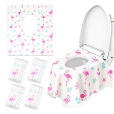 Volokitx 32 Pcs 23.5" x 25.4" Disposable Toilet Seat Covers for Kids White