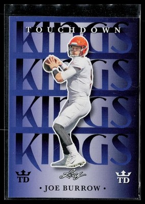 Joe Burrow 2024 Leaf TD Kings Blue #TDK-8 Cincinnati Bengals