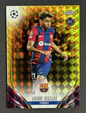 2023 Topps Chrome UCC Lamine Yamal Gold Geometric ROOKIE JERSEY #19/50 RC Spain