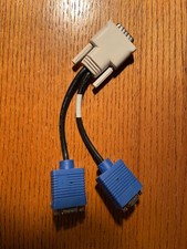 HP DMS-59 to Dual VGA Splitter Adapter Cable Y-Cable for Dell/HP/Nvidia/AMD 