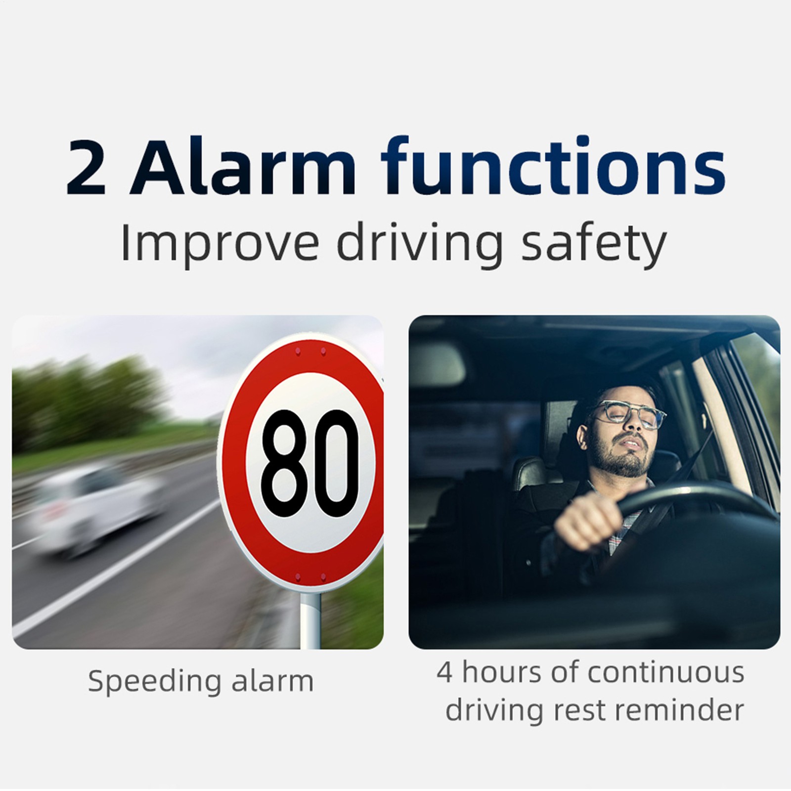 Auto Speedometer Head Up Display Car Smart Digital Alarm Reminder Meter Electron