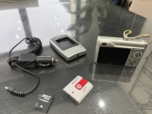 Sony Cyber-shot DSC-W200 12.1MP Digital Camera Y2K Retro Digicam + Accessories