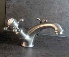 Crosswater Belgravia Brushed Nickel Basin Mono Tap without popup waste BL1100DNL