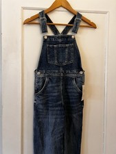 H M Denim Kids Girls Overalls Dark Wash NEW Size 8