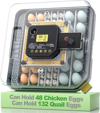 Incubators for Hatching Eggs, Egg Incubator with Automatic Egg Turning and Humid