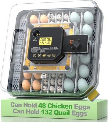 Incubators for Hatching Eggs, Egg Incubator with Automatic Egg Turning and Humid