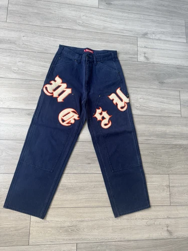 Pantalon de peintre Supreme ancien anglais double genou SS25 taille 32 neuf bleu marine