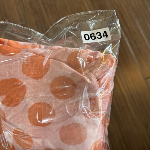 Maxi Vestido Talla XL Mezcla de Lino Niveles Lunares Boho Naranja Modesto Quién Qué Poner - Imagen 12 de 12