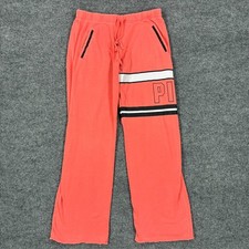 Victoria s Secret PINK Coral Lounge Sweatpants Womens Small Wide Leg Drawstring
