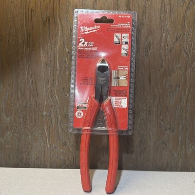 Milwaukee Tool 48-22-6108 8 In Diagonal Cutting Plier Flush Cut Uninsulated