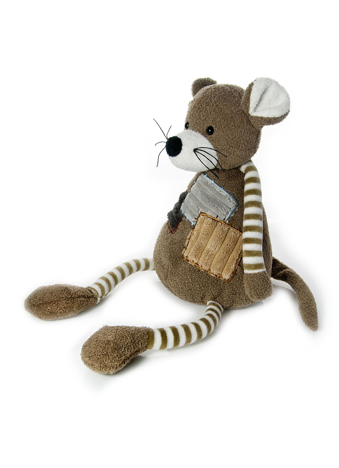 Mousehouse 30cm Mouse  Soft Toy Cuddly Toy with Striped Arms and Legs