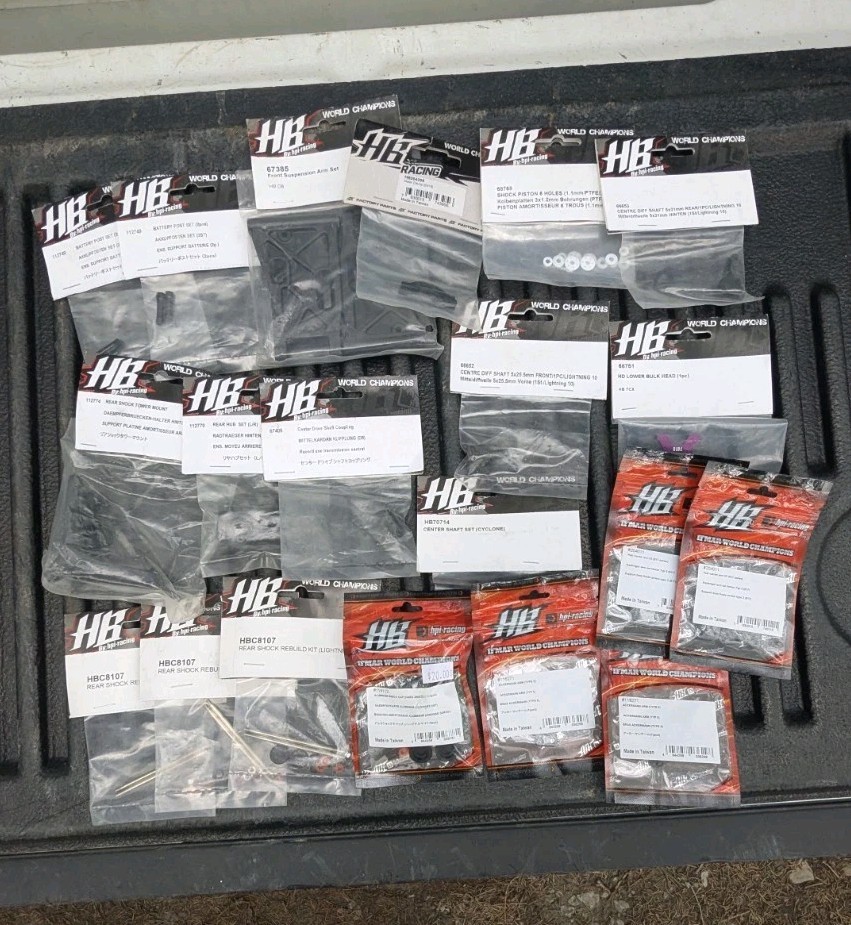 Parts Lot Hb Racing Hpi Vintage Truggy Buggy Arm Hub Tower