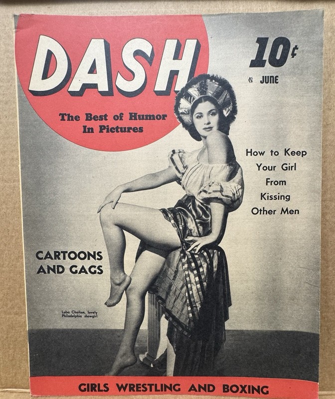 Vintage DASH Magazine June 10¢ Luba Chaiken Pin-Up Humor Cartoons Gags Girls