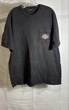 Vintage 2000 Harley-Davidson Bridgeport Stratford CT Pocket T-Shirt Sz XL