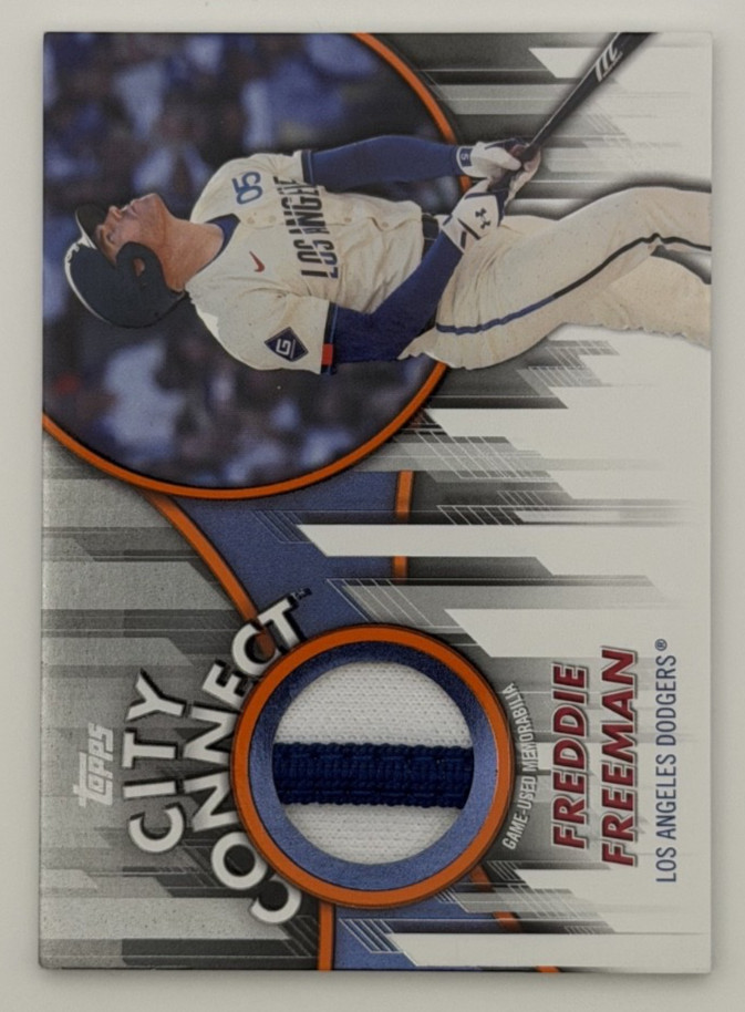 2026 Topps Freddie Freeman City Connect Orange /25 Game Used Relic Dodgers