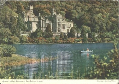 Kylemore Abbey Connemara Galway Irland 1951 John Hinde Postkarte