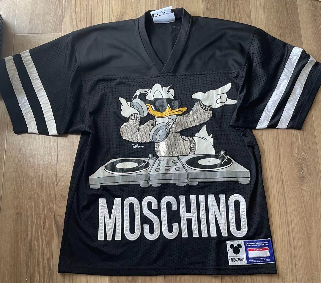 H&M Moschino disney donald Collaboration Big T-shirt Size-M Black