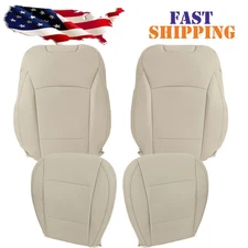 2015-2019 For Subaru Outback Driver/Passenger Bottom/Top Tan Leather Seat Cover