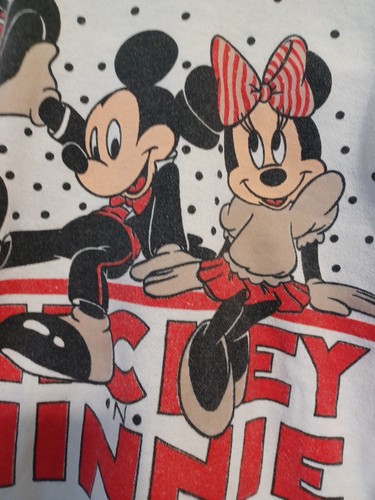 Vintage Kids Girls Mickey & Minnie Mouse Sweatshirt Size Large (6X) Used As-Is - Picture 5 of 8