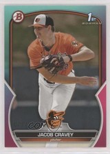 2023 Bowman Draft Aqua & Pink Gradient 9/199 Jacob Cravey #BD-189 0w47