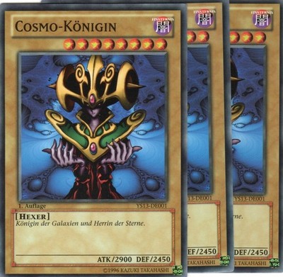 yugioh 3x Cosmo Queen YS13-EN001 COMMON 1ST EDITION GERMAN