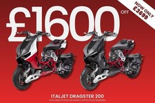 ItalJet Dragster 200cc Naked Sports Automatic Scooter Was £5299 Now Only £369...