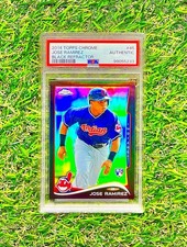 2014 Topps Chrome - Jose Ramirez #45 Black Refractor /100 (RC) PSA
