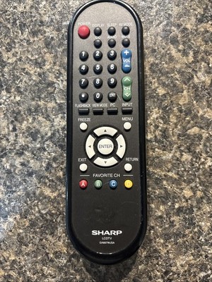 Sharp LCD TV GA667WJSA Remote Control RRMCGA667WJSA LC32D44U LC32D47U TESTED-EUC