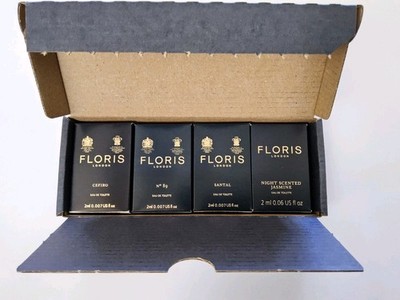 Floris London Women's Sample Set Cefiro, Santal, No 89, Night Scented Jasmin 2ml