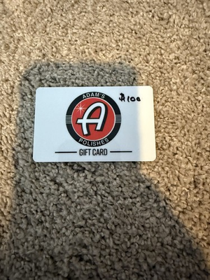 #ad Adams Polishes Gift Card No cash Value Zero Balance Car wash $1.99