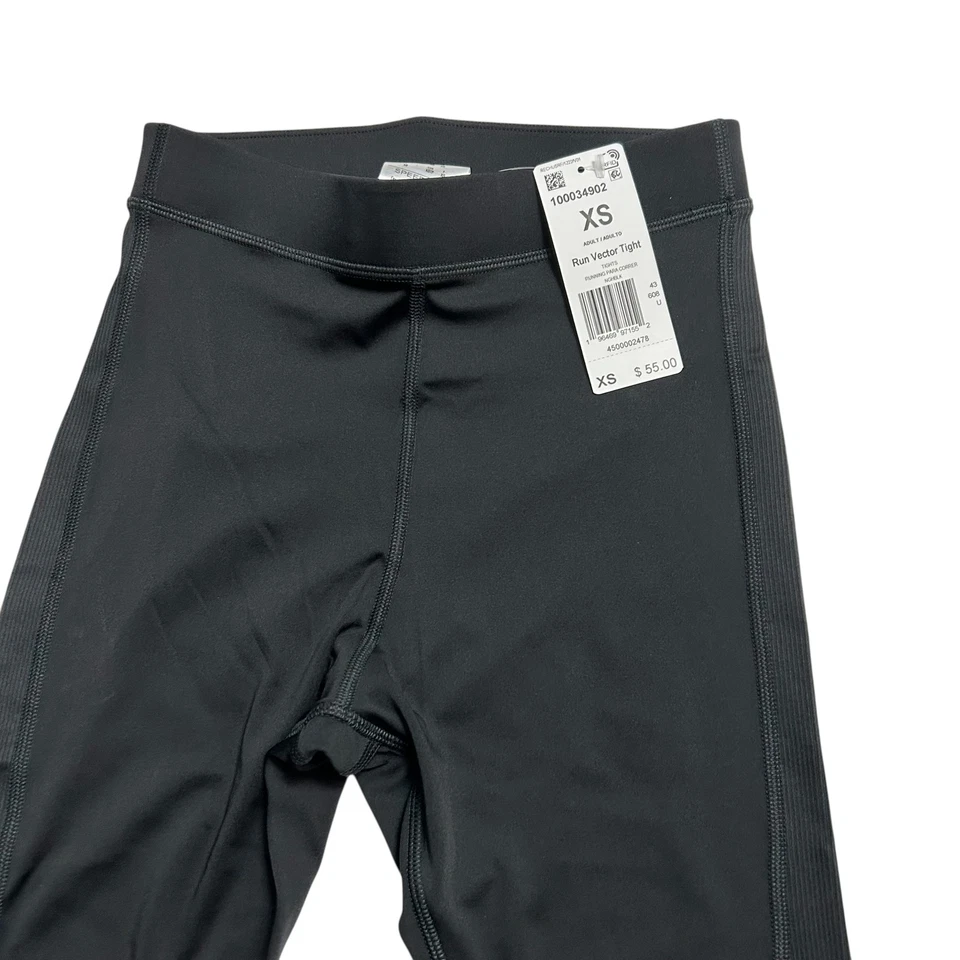 Reebok Run Vector Tight XS Black Speedwick Compression Pants Logo NWT Athletic - Image 2 of 4