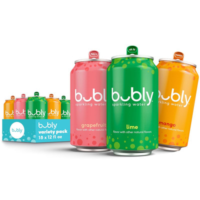 Sparkling Water, Tropical Thrill 3 Flavor Variety Pack (Lime, Grapefruit, Mango)