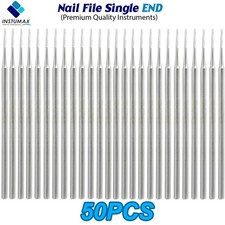 50pc Manicure Pedicure Ingrown Toe Nail File Single End Podiatry Nail Care Tool