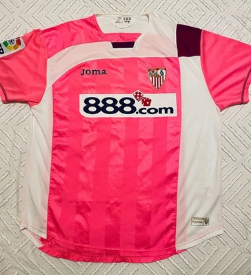 Official Sevilla FC Joma  Away Jersey Size L 07-08 Pink Liga Soccer  Futbol