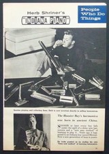 HERB SHRINER'S "Hoosier Boy" Harmonica 1956 pictorial Comedian Musician