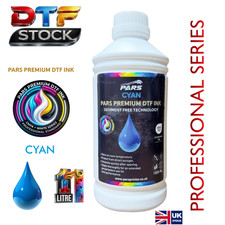 Premium Cyan DTF Ink 1L Pars Anti-Clog Nano Sediment Free for Epson Heads