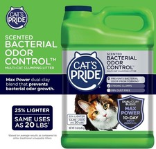 Cat  s Pride Max Power Bacterial Odor Control Multi-Cat Litter 15 lb Scented